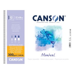 ΜΠΛΟΚ CANSON MONTVAL AQUA SP.37x46 300gr 12φ C.P