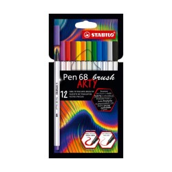 ΜΑΡΚΑΔΟΡΟΙ STABILO 568 ARTY BRUSH 12 τεμ