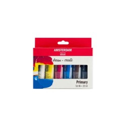 Σετ 6 Ακρυλικά Amsterdam Standard 20ml Primary