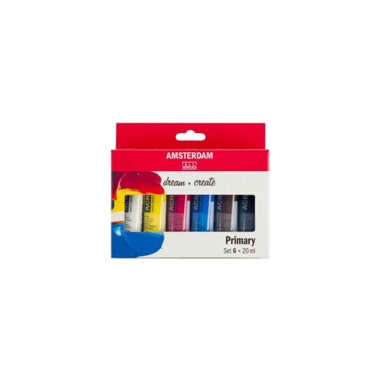 Σετ 6 Ακρυλικά Amsterdam Standard 20ml Primary