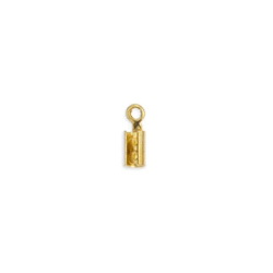 Ακροδέκτης ορειχ. σφιγκτηράκι Φ1mm-Φ1.5MM χρυσό 20τμχ