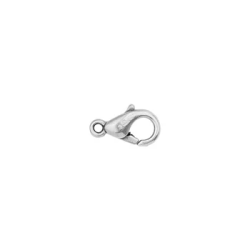  Καβουράκι κραμα Zn 5x10mm ασημί 10τμχ