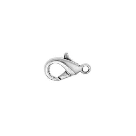 Καβουρακι κραμα Zn 6x12mm ασημί  10τμχ