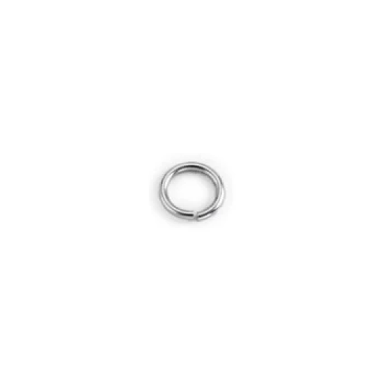 Κρικάκι Ορειχάλκινο εξ. 6mm-0.8mm ασημί 40τμχ