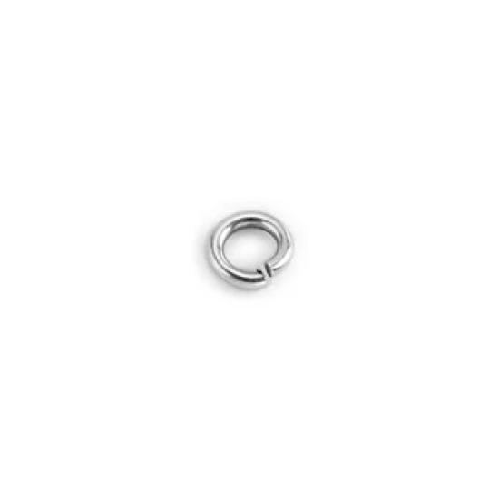 Κρικάκι Ορειχάλκινο εξ. 6mm-1.2mm ασημί   20τμχ