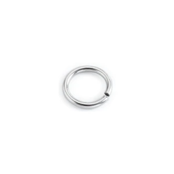 Κρικάκι Ορειχάλκινο εξ. 10mm-1.2mm ασημί 12τμχ