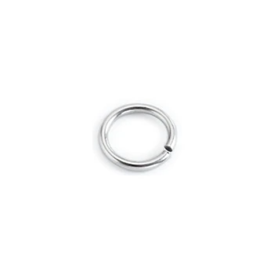 Κρικάκι Ορειχάλκινο εξ. 10mm-1.2mm ασημί 12τμχ