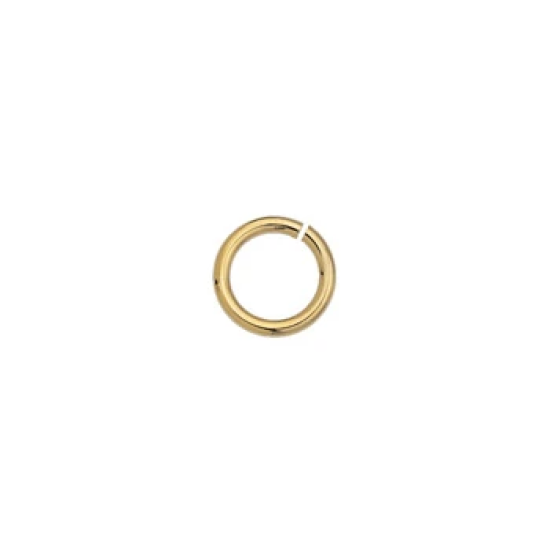 Κρικάκι Ορειχάλκινο εξ. 8mm-1.2mm χρυσό 20τμχ
