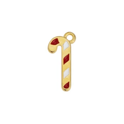 Μοτίφ candy stick κρεμαστό χρυσό 2τμχ
