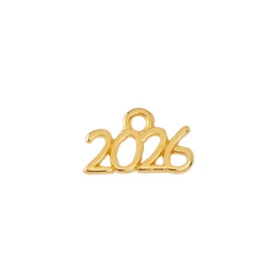Κρεμαστό 2026 χρυσό 10τμχ
