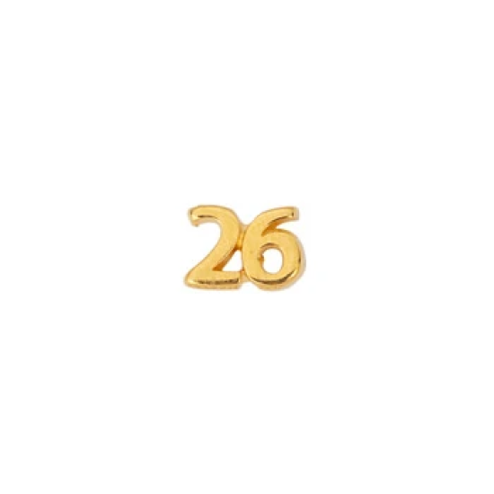 Περαστό Νο.26 με Φ1.5mm χρυσό 2τμχ