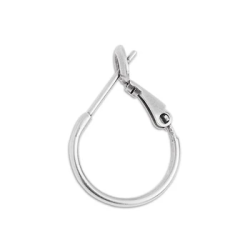 Σκουλ. κρίκος ορειχ. 1.2x16mm με κουμπ. καρφι inox ασημί 4τμχ