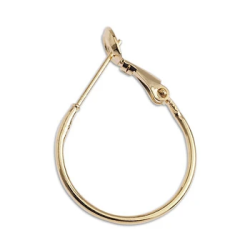 Σκουλ. κρίκος ορειχ. 1.2x20mm με κουμπ. καρφι inox χρυσό 4τμχ