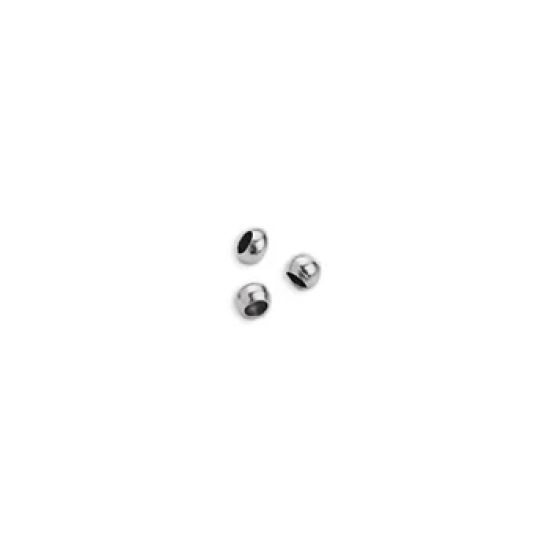 Στοπάκι ορειχ. 2.5mm-Φ1.5mm ασημί 50τμχ