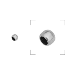 Στοπάκι ορειχ. 3mm-Φ2mm ασημί 50τμχ