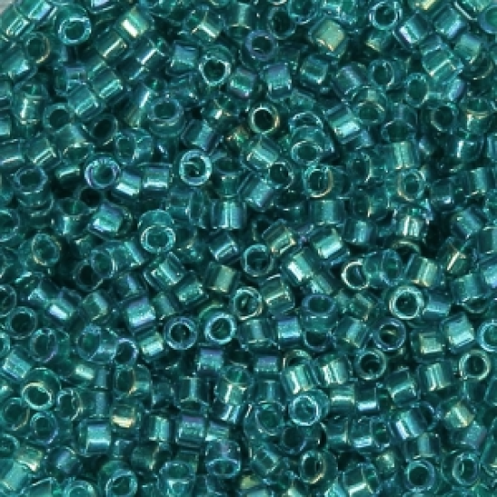 Miyuki Delica 11/0 DB2380 Fancy Lined Teal Green