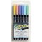 Lyra Aqua Brush Duo Μαρκαδόρος Πινέλο Σετ Pastel Tones 6τμχ