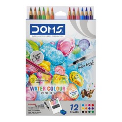 DOMS Aqua Water Ξυλομπογιές 12 τμχ