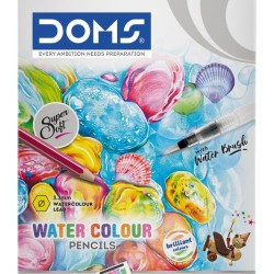 DOMS Aqua Water Ξυλομπογιές 12 τμχ
