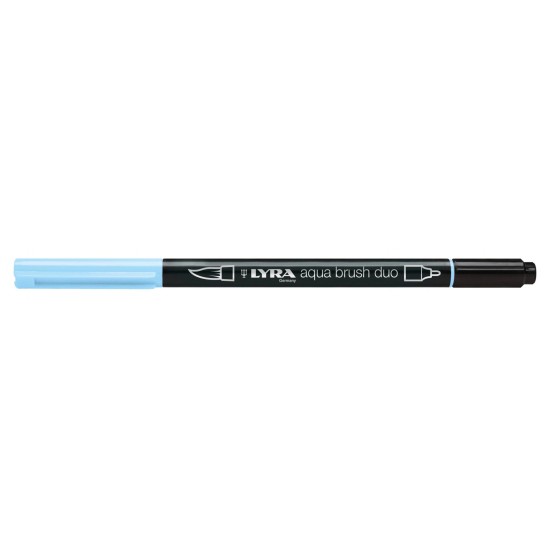 Lyra Aqua Brush Duo Μαρκαδόρος Πινέλο Glacier Blue