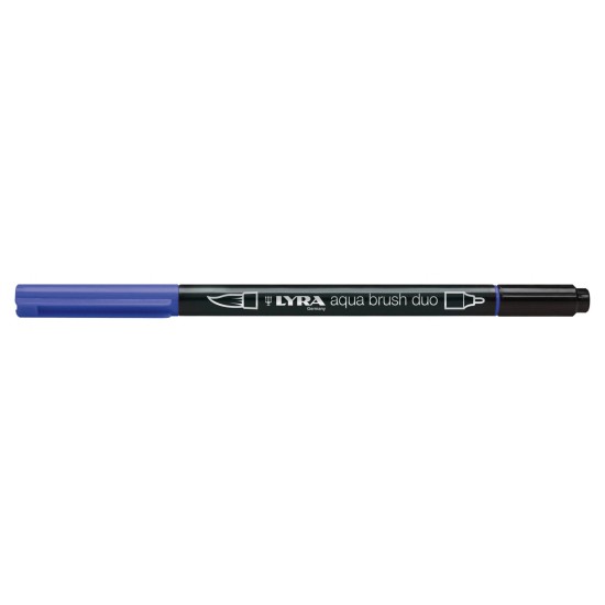 Lyra Aqua Brush Duo Μαρκαδόρος Πινέλο Ultramarine Deep