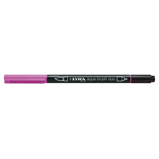 Lyra Aqua Brush Duo Μαρκαδόρος Πινέλο Purple