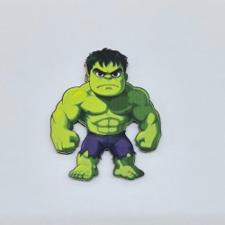 Ξύλινος Hulk τυπωμένο 10cm