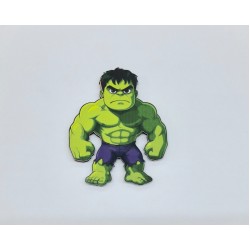 Ξύλινος Hulk τυπωμένο 10cm